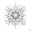 colombian flag plus snowflake tattoo design idea