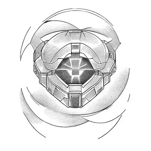 halo tattoo design idea