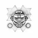 halo tattoo design idea