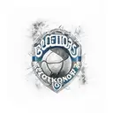 boca juniors  bombos banderas concha brazo tattoo design idea