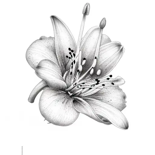 Lily tattoo design idea