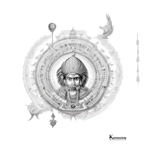 karan mahabharat tattoo design idea
