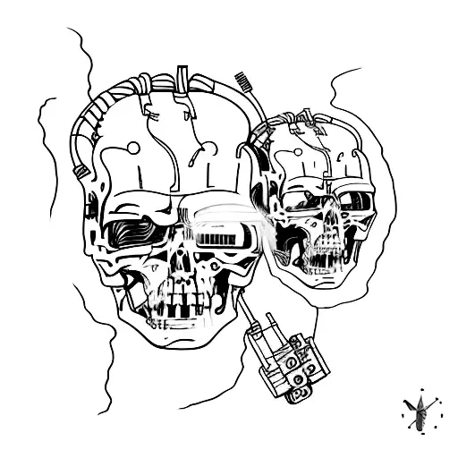 Terminator tattoo design idea