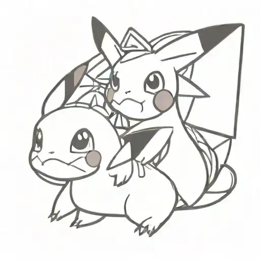 Pokemon characters tattoo design idea