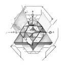 geometry with Farming tools tattoo design idea