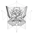 geometry with Farming tools tattoo design idea