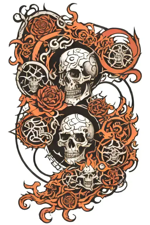 the 9 circles of hell tattoo design idea