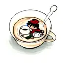 hot milk tattoo design idea