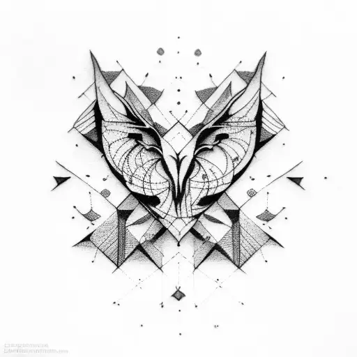 burning man tattoo design idea