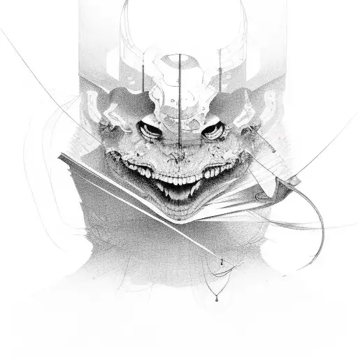 cutting strings of fate tattoo design idea
