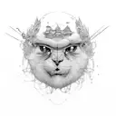 cutting strings of fate tattoo design idea