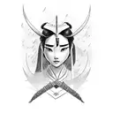 mulan sword tattoo design idea