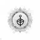 a simple symbol that means "i am not afraid to walk this world alone" tattoo design idea