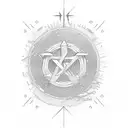 a simple symbol that means "i am not afraid to walk this world alone" tattoo design idea