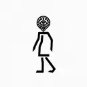a symbol that represents "i, a man, am not afraid to walk this world alone" tattoo design idea