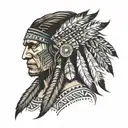 Native American, Shawnee, Iroquois  tattoo design idea