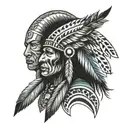 Native American, Shawnee, Iroquois  tattoo design idea