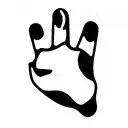 bear paw with a hand tattoo design idea