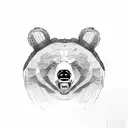 bear paw tattoo design idea