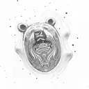 bear paw with a hand tattoo design idea