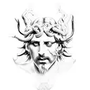 dionysus tattoo design idea