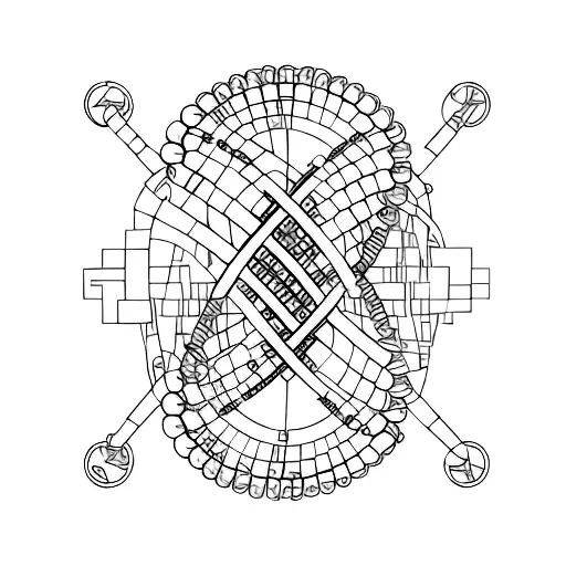 Genetic code tattoo design idea