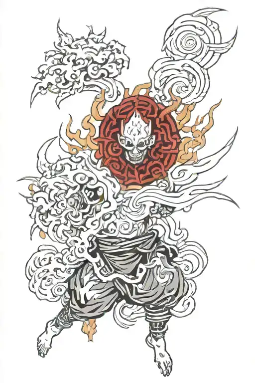 MTG boros burn burn burn burn tattoo design idea