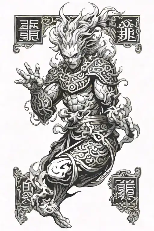MTG boros burn burn burn burn tattoo design idea