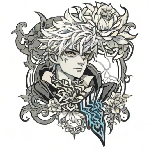 killua zoldyck tattoo design idea