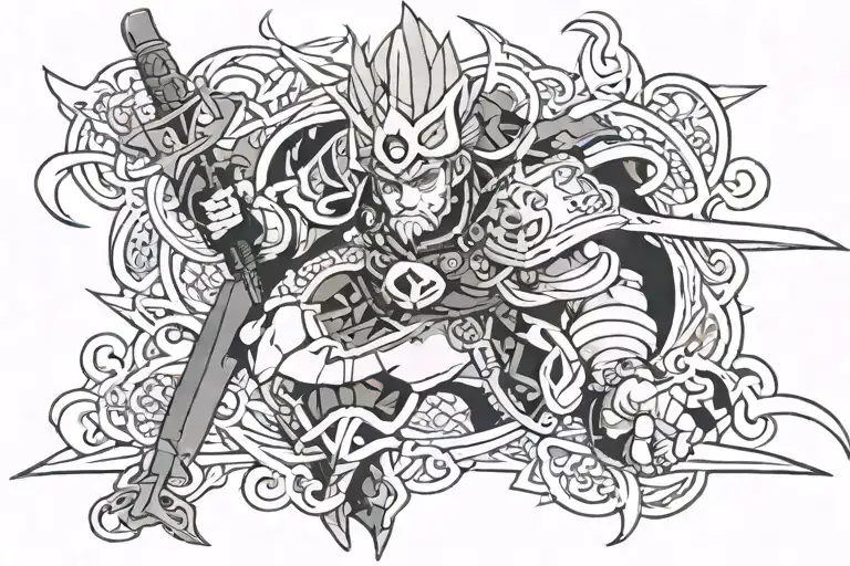 general ouki kingdom tattoo design idea