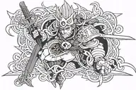 general ouki kingdom tattoo design idea