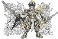 general ouki kingdom tattoo design idea