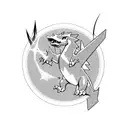 mega Charizard  tattoo design idea