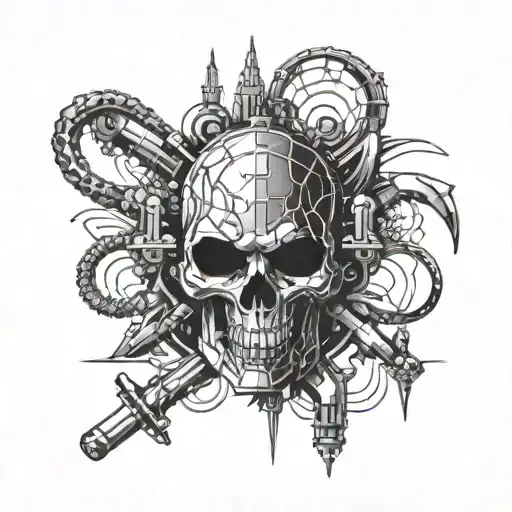 Cyber Warfare tattoo design idea