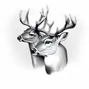 deer tattoo design idea