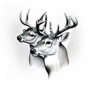 deer tattoo design idea