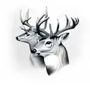 deer tattoo design idea