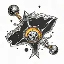 supernova tattoo design idea
