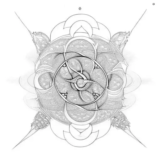 fractal ouroboros  tattoo design idea