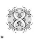fractal ouroboros  tattoo design idea