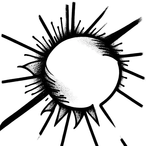 ray of sunshine  tattoo design idea
