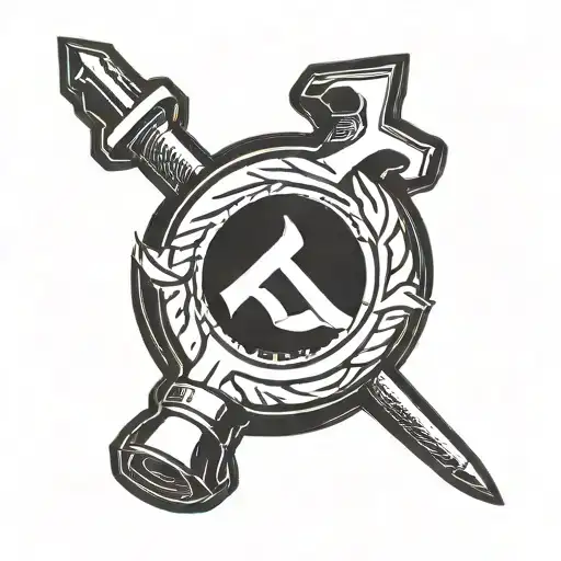 Hammer and Sickle tattoo design idea