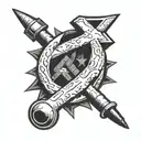 Hammer and Sickle tattoo design idea
