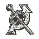 Hammer and Sickle tattoo design idea