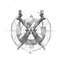 gemini sagittarius  tattoo design idea