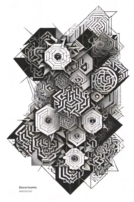 organised chaos theory tattoo design idea