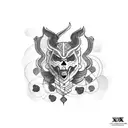 xo c tattoo design idea