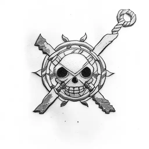trafalgar law's (one piece) tattoo tattoo design idea