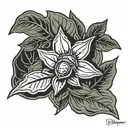 buckeye leaf nut tattoo design idea