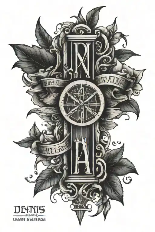Roman Numeral Memorial for Dad, Dennis J. Siem who passed on May 24 2014 tattoo design idea